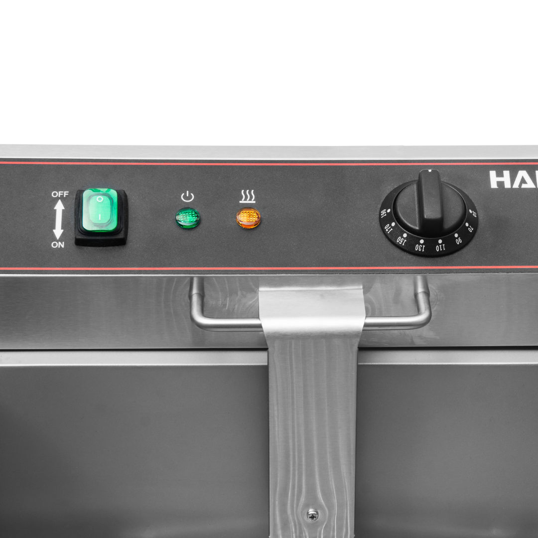 101111 - Commercial Electric Doughnut Fryer - 12 Litre (Oil) Countertop Single Tank with Drain Tap