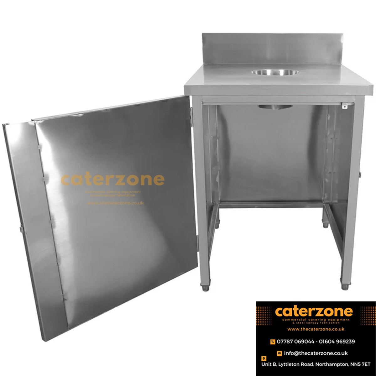 Commercial Waste Bin Cabinet Stainless Steel-NEW