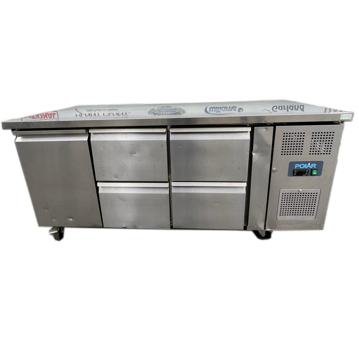 Polar U-Series Counter Fridge 4 Drawers & 1 Door-REFURBISHED