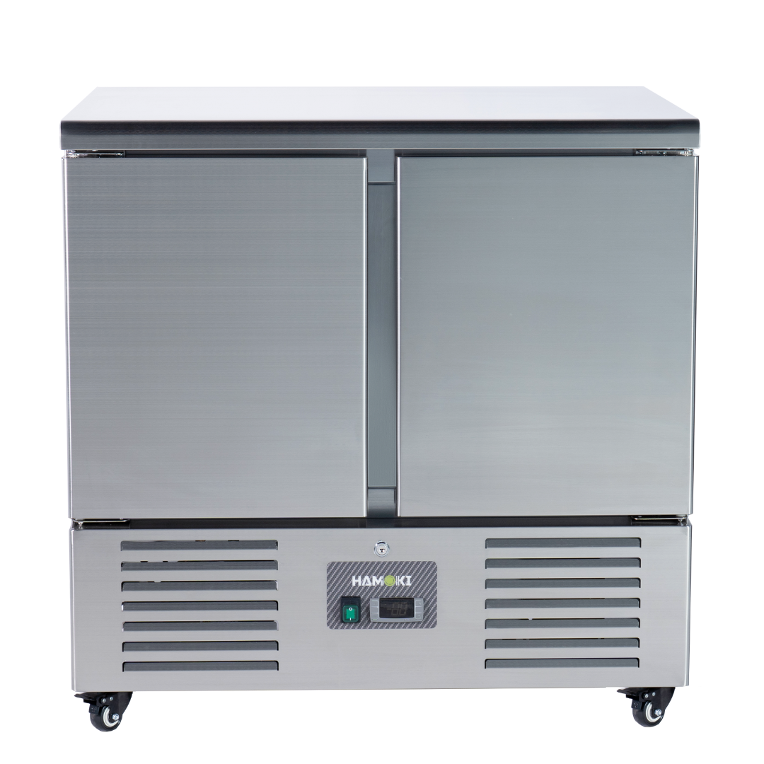 221035 - 2 Door Refrigerated Salad Counter with Stainless Steel Top - 215L (S901)