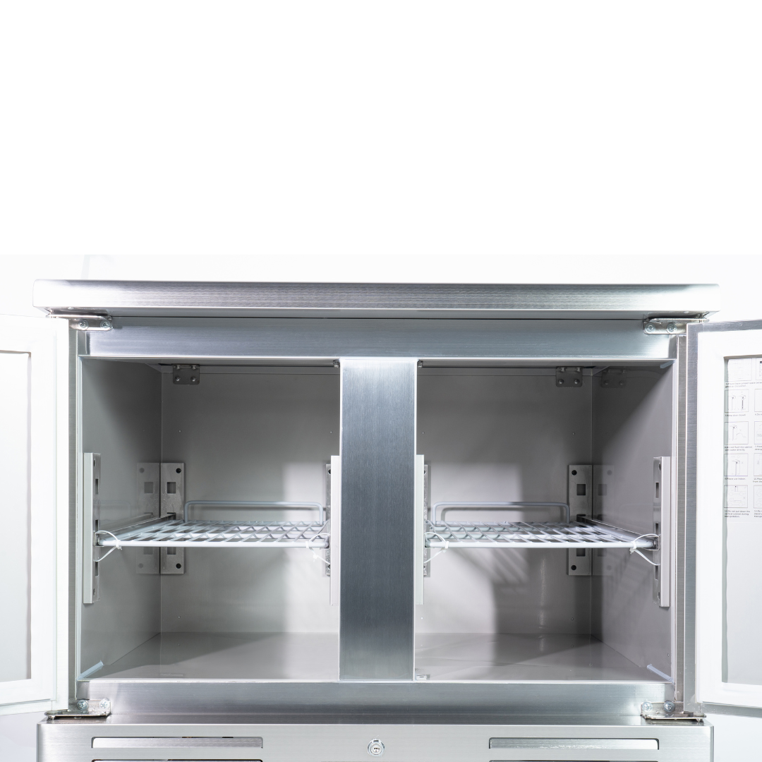 221035 - 2 Door Refrigerated Salad Counter with Stainless Steel Top - 215L (S901)