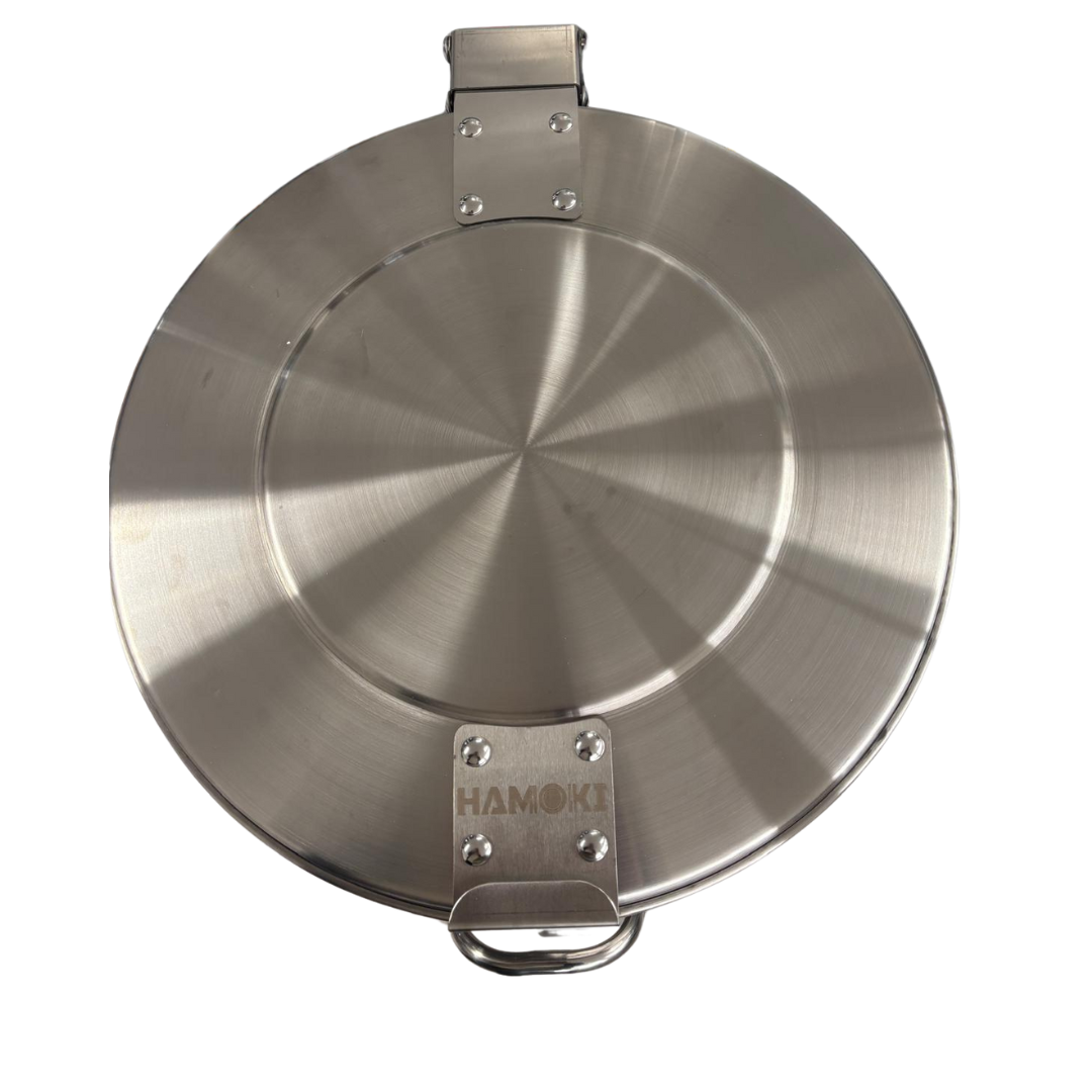 W-231050 - Commercial Round Waste Bin 100L with 2 Castors and Foot Pedal