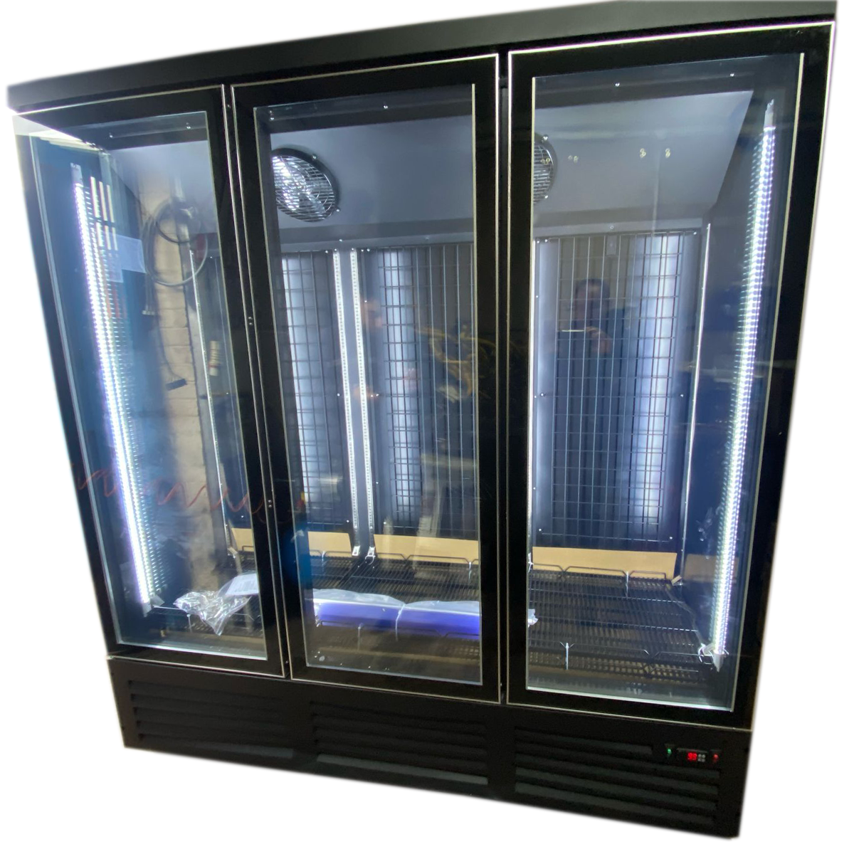 B-Grade Commercial Triple Door Display Freezer – 1450L Capacity - 188x71x202cm