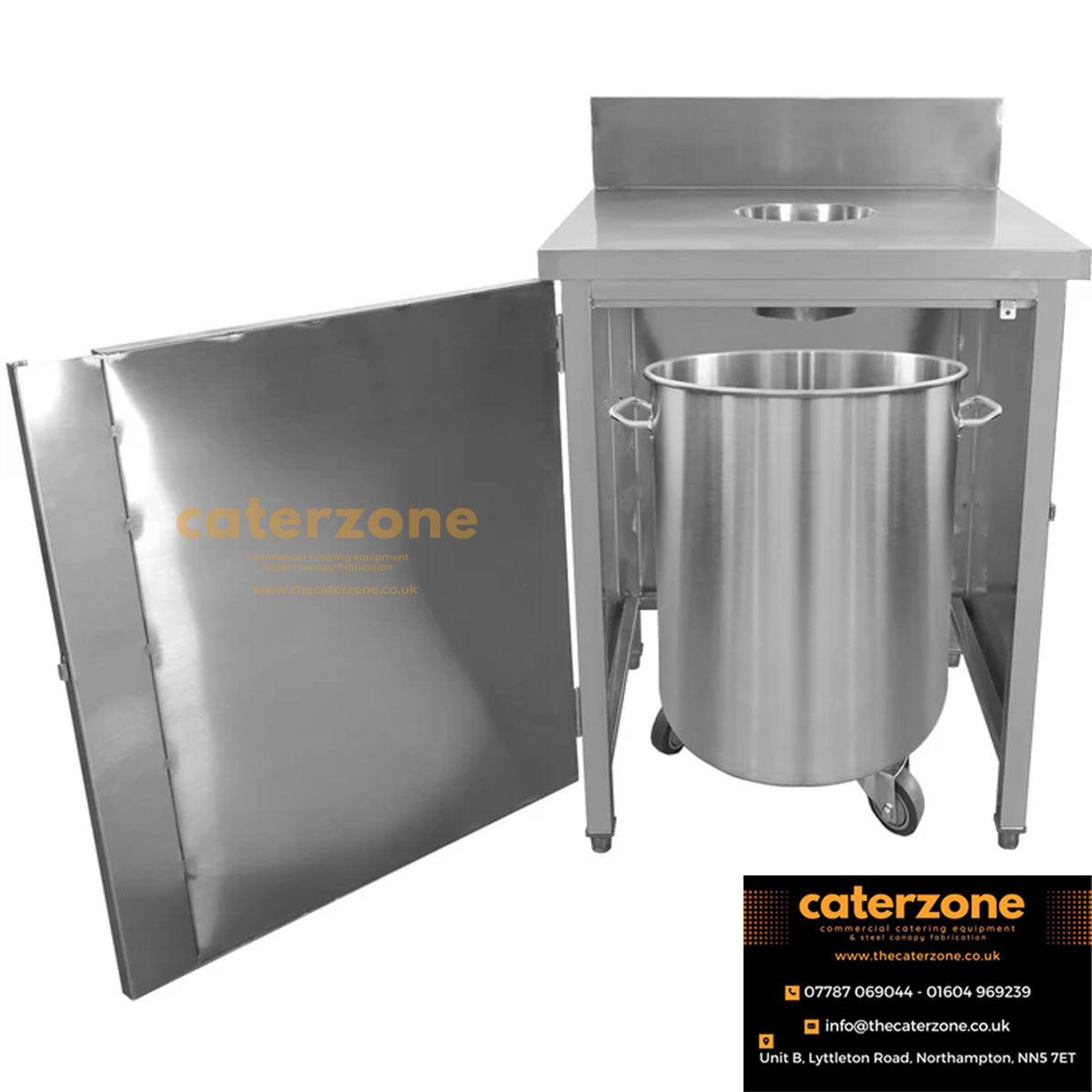 Commercial Waste Bin Cabinet Stainless Steel-NEW