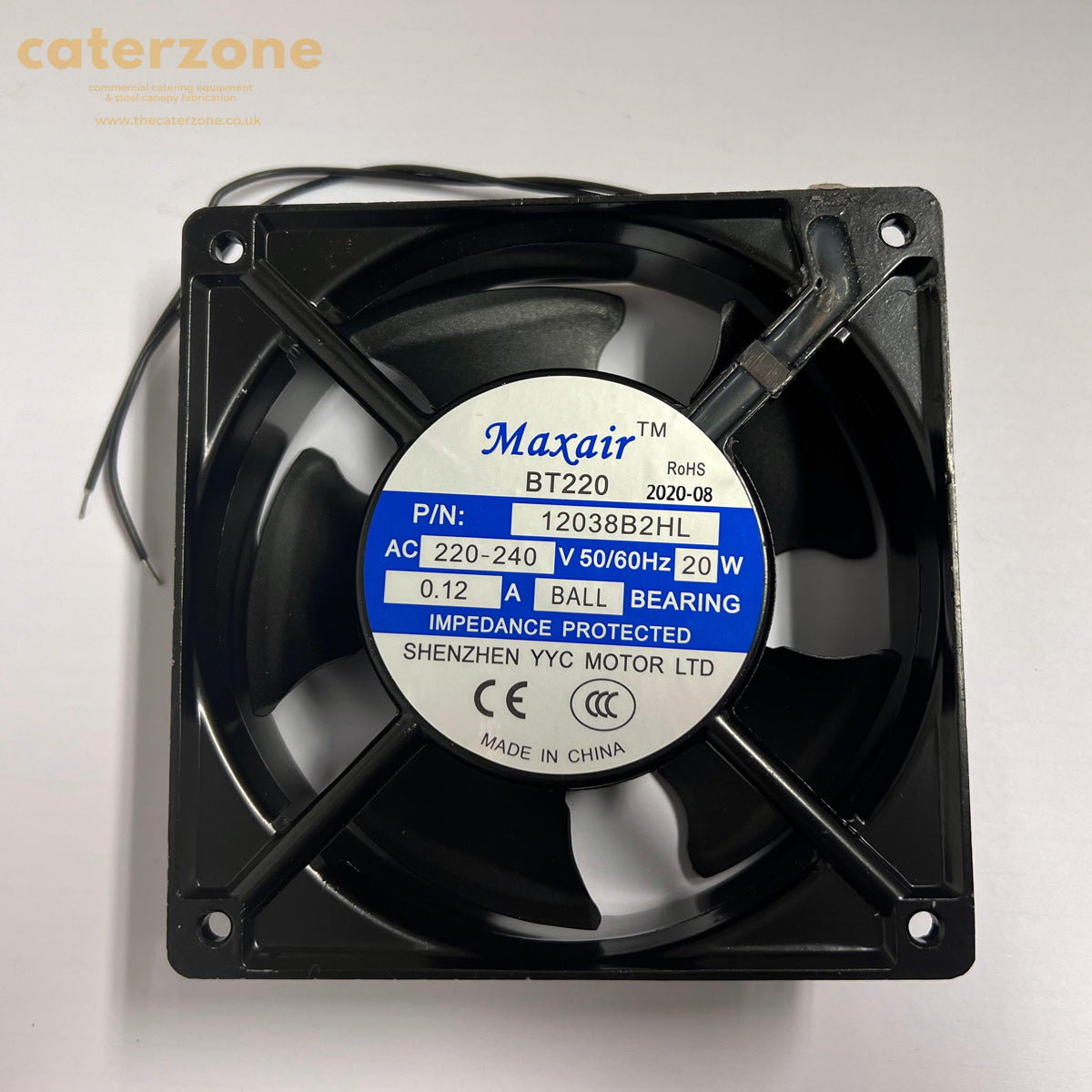 Maxair BT220 12038S2HL Axial flow fan cooling fan,220-240V 20W 0.12A Ball Bearing 12CM