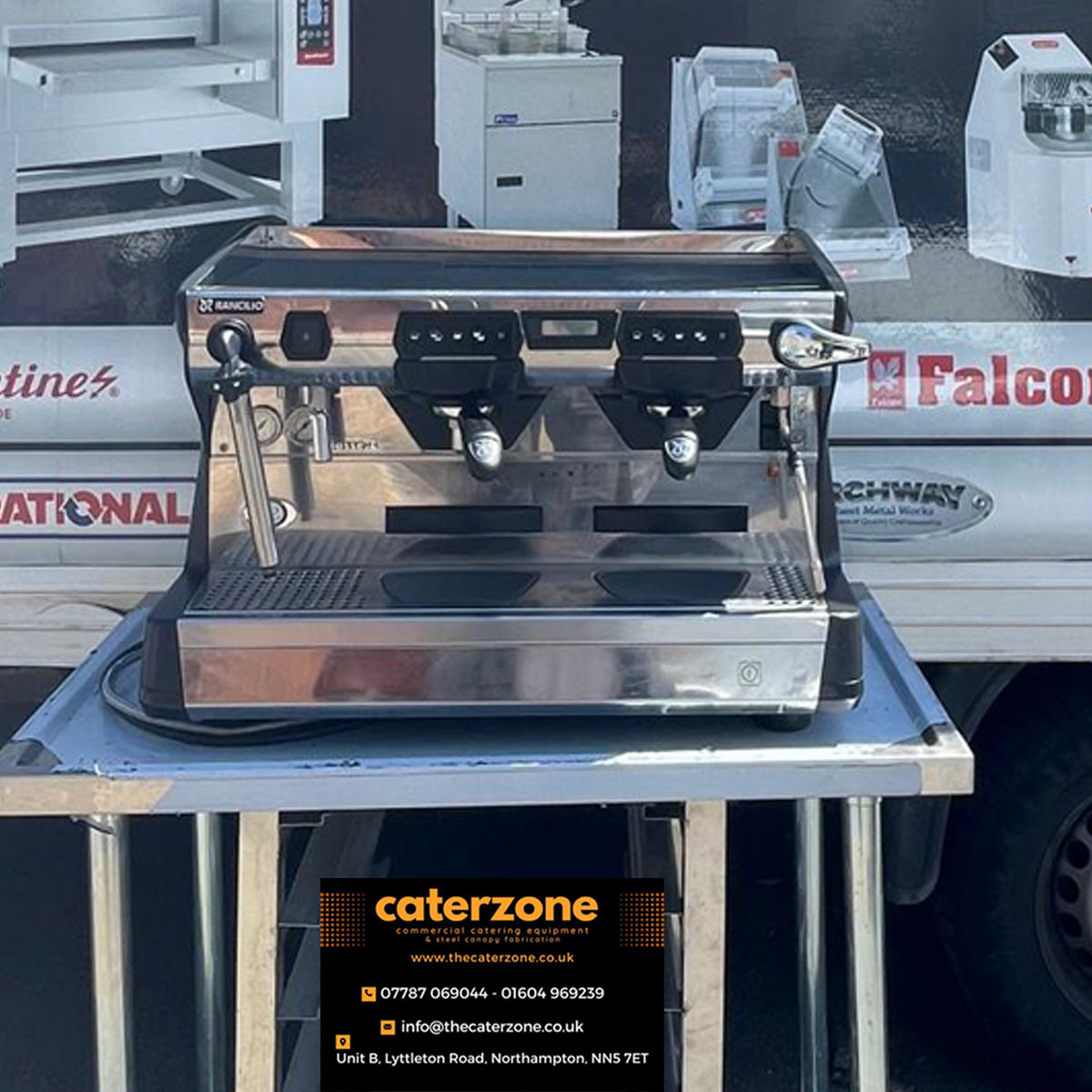 Rancilio Classe 7 Italian Espresso Coffee Machine Tall USB 2 Gr -Refurbished