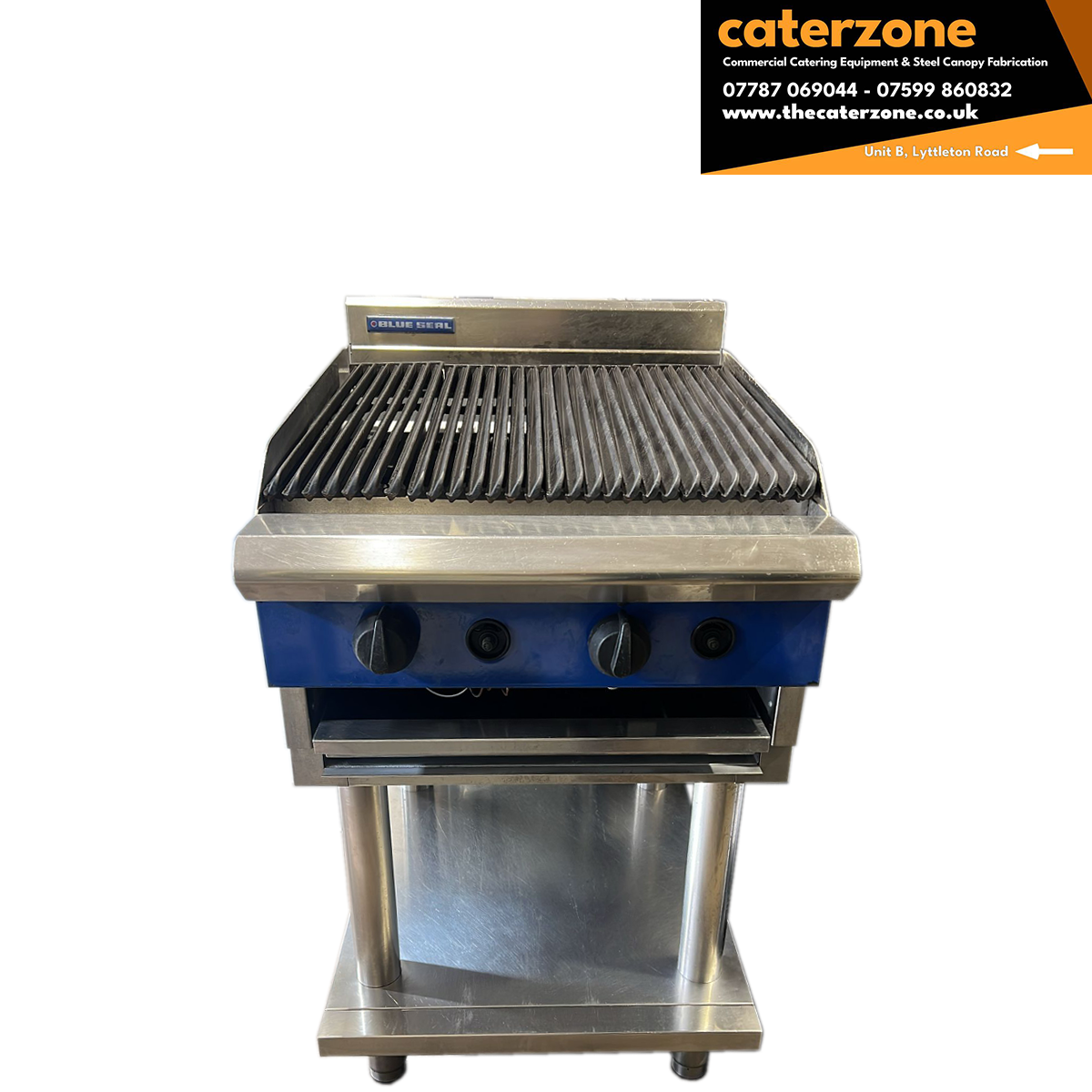 Blue Seal 2 Burner Chargrill with Stand - Refurbished