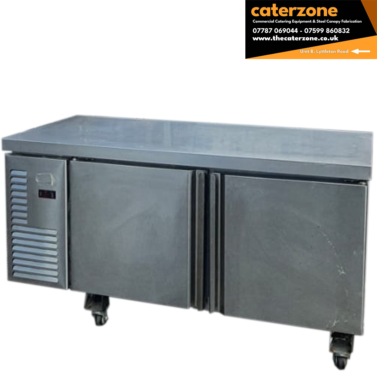 Bench Freezer 2 Door 406L Capacity 150x70x95cm - Refurbished
