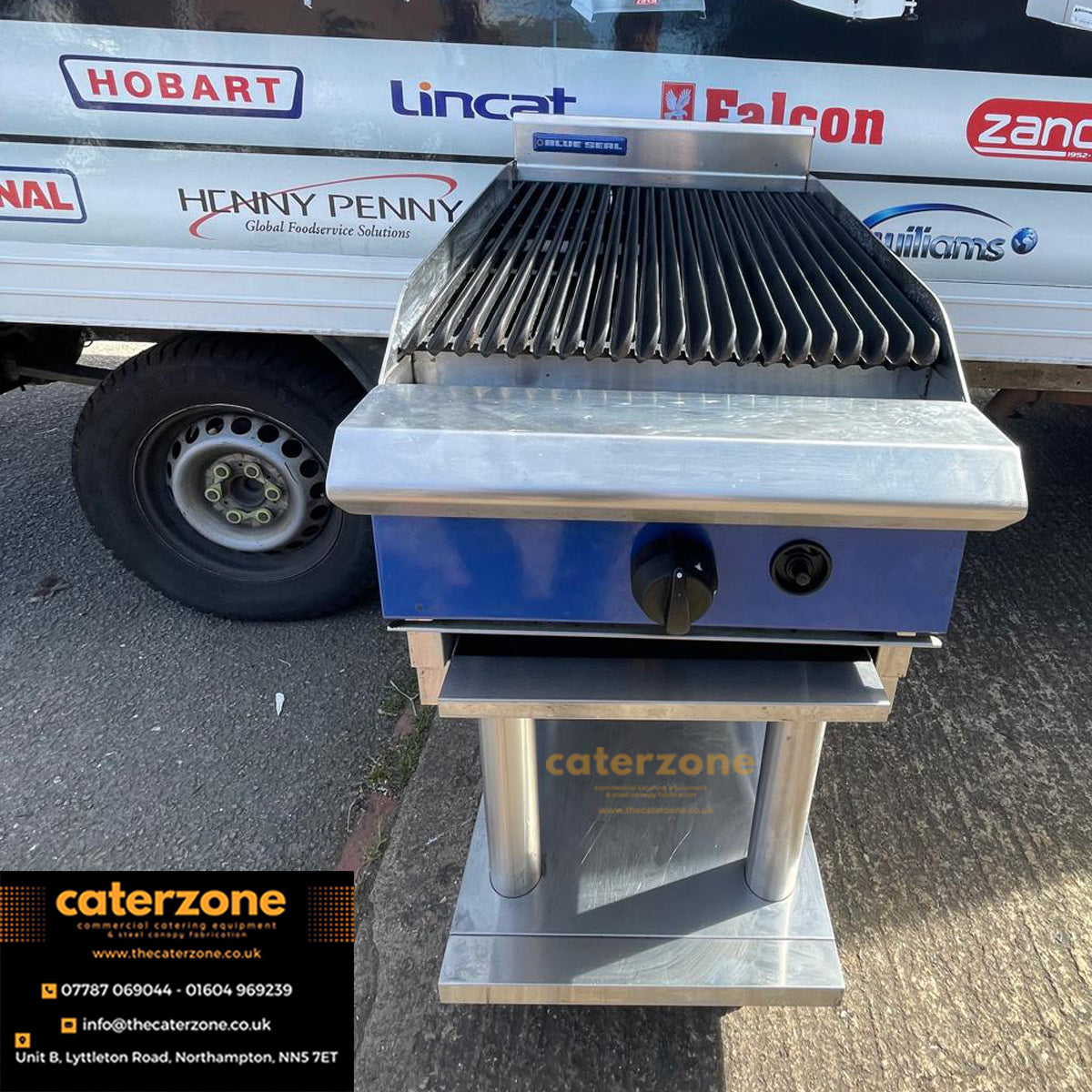 Blue seal single burner N/G Chargrill with Stand - Refurbished