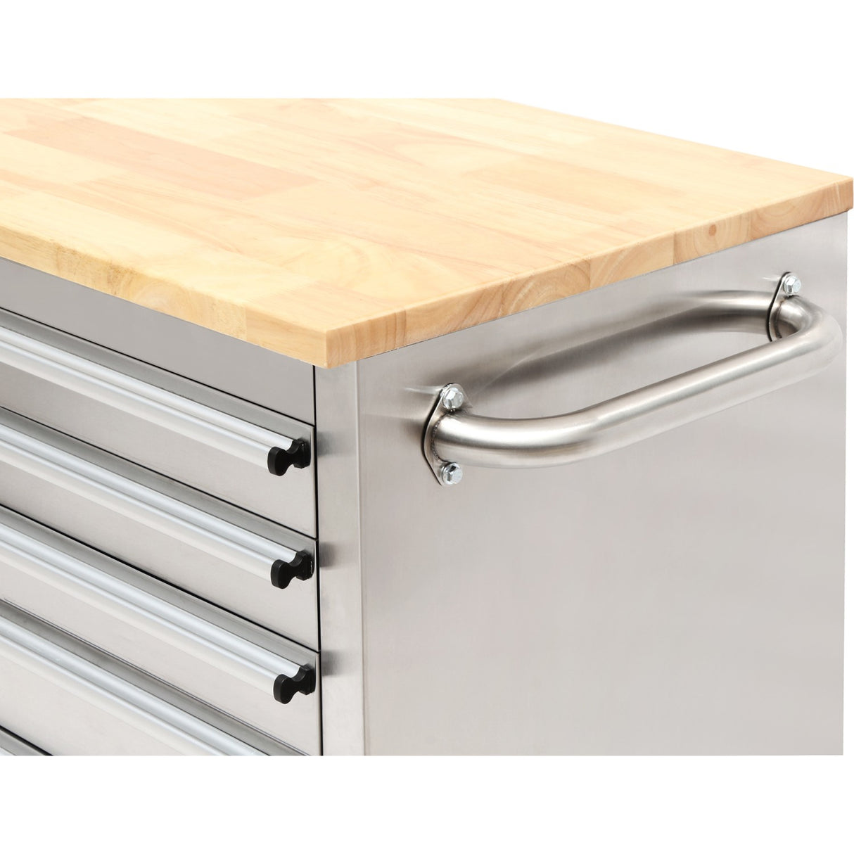 Professional Stainless Steel Rolling Tool Cabinet 1 Door 6 Drawers 1355x482x880mm | 482038 As