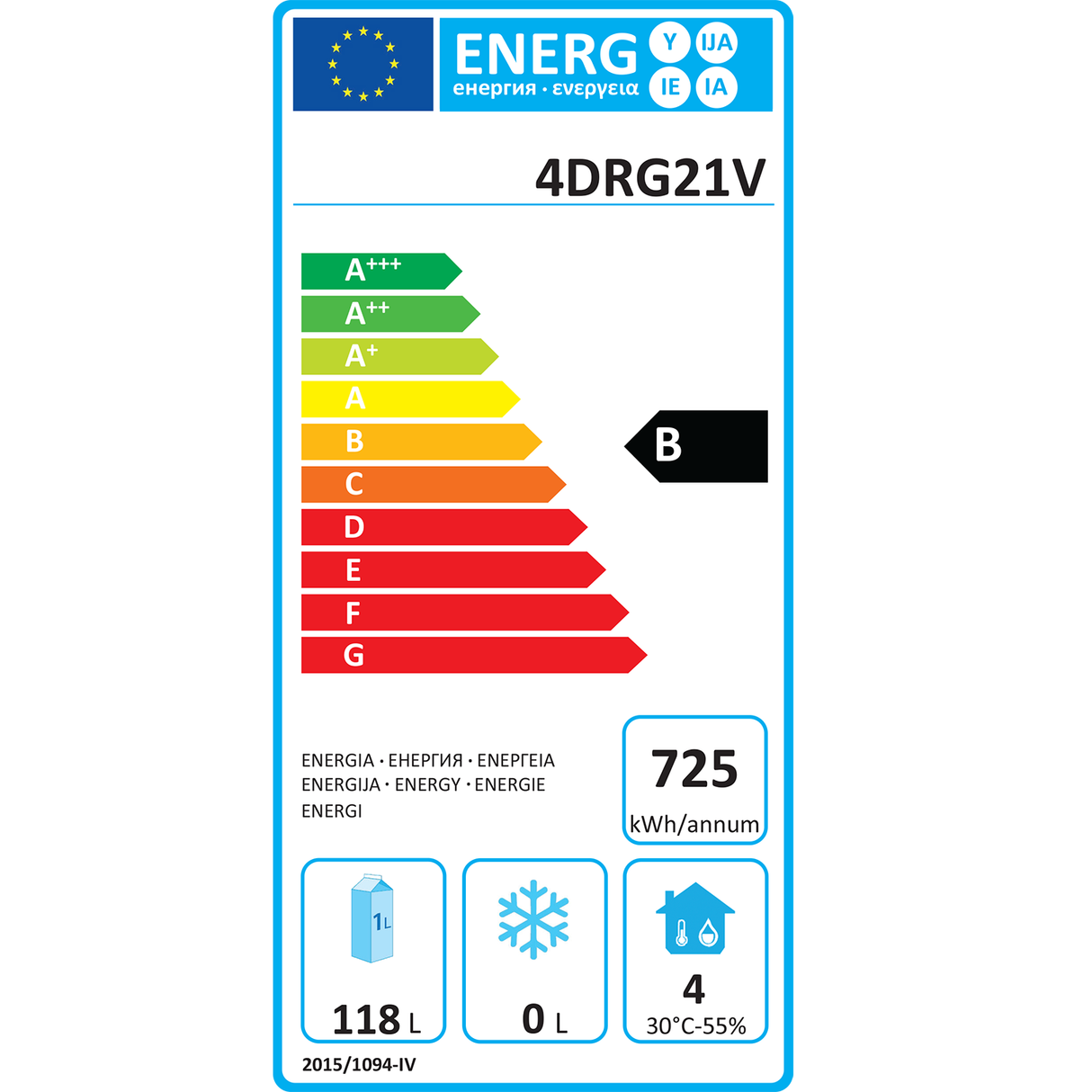 Commercial Refrigerated Counter 4 Drawers Depth 700mm | 4 Drg21 V