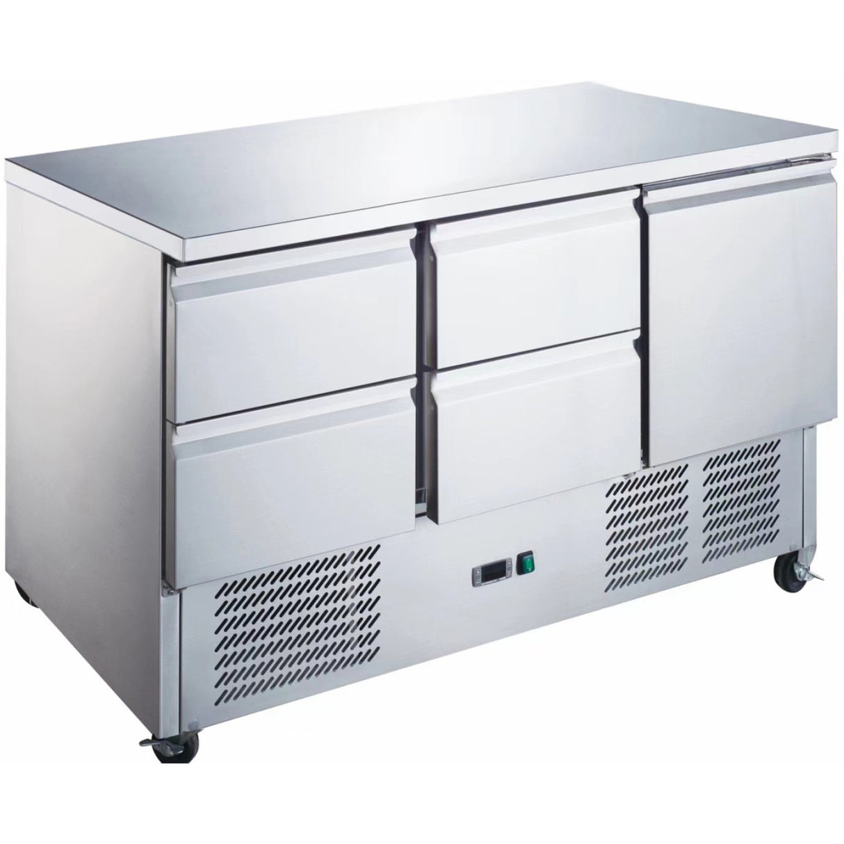 Commercial Refrigerated Counter 4 Drawers 1 Door | 4 Ds33