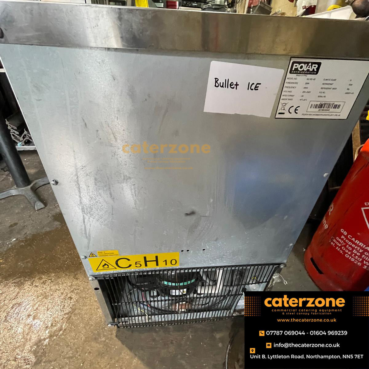 Polar GL192 Bullet Commercial ICE MACHINE Ice Maker Machine 50kg with 10kg Bin-REFURBISHED