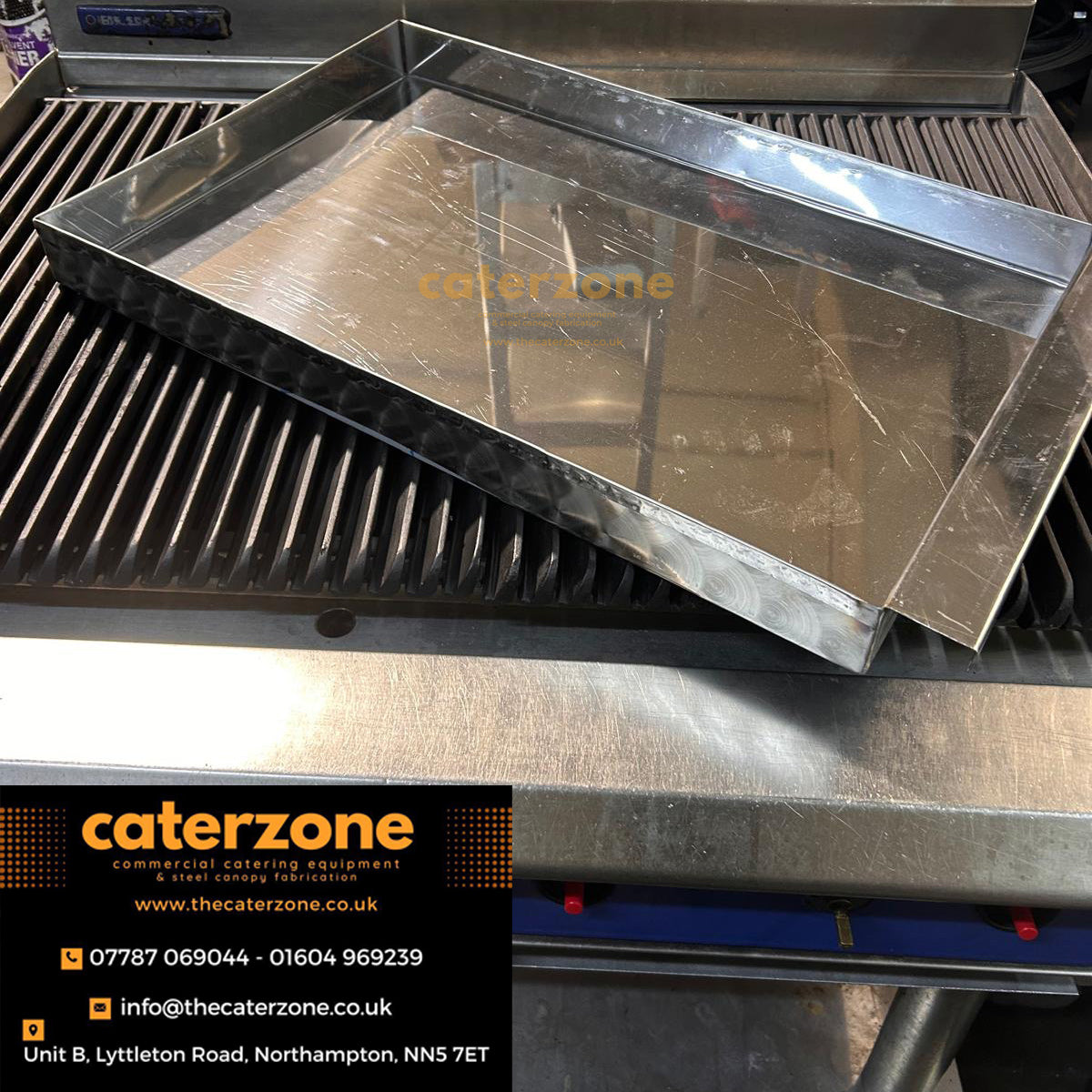 Blue Seal Chargrill Crumb & Water Tray-UK MADE