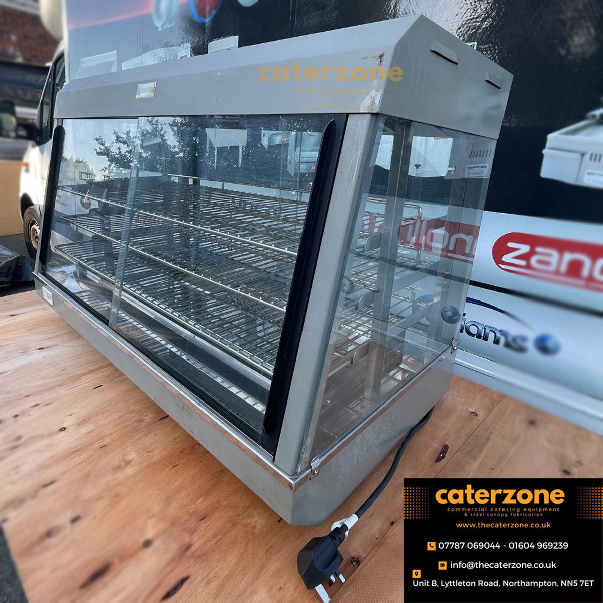 Empire Commercial Heated Countertop Display Merchandiser 90 cm Wide - R60-1H-Refurbished