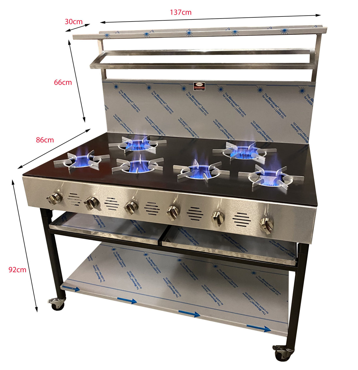 6 Burner Commercial Gas Cooker