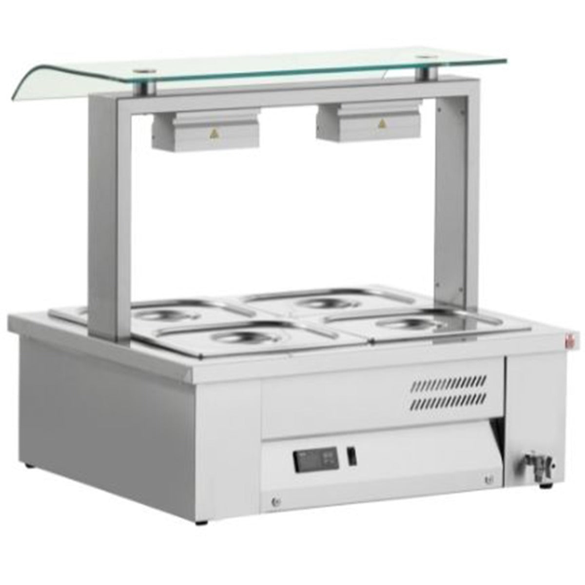 Graded 00360 Mev67 Counter Top Bain Marie 2x Gn1/1