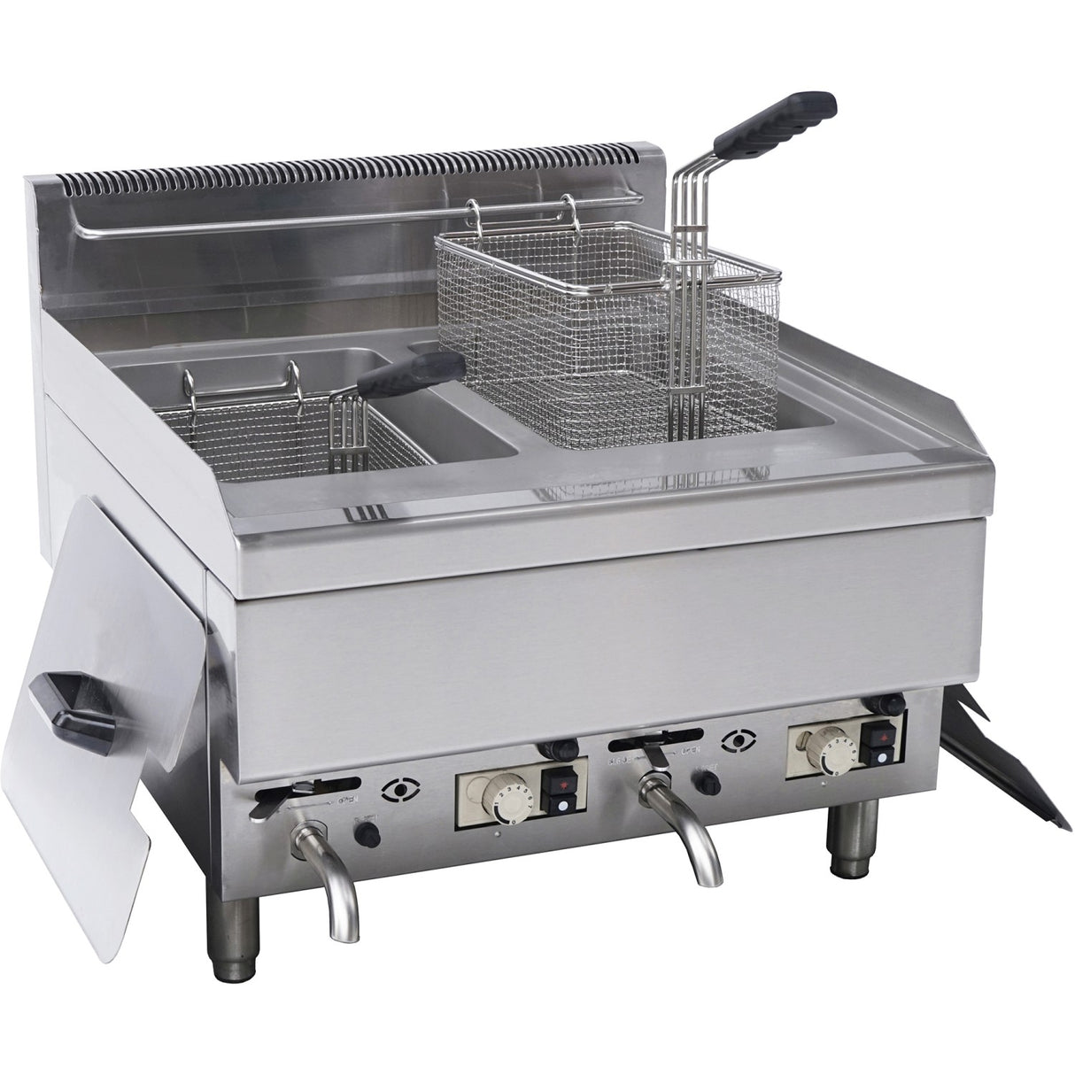 Commercial Gas Fryer 10+10 L Countertop 8k W | 6 Gtrc2