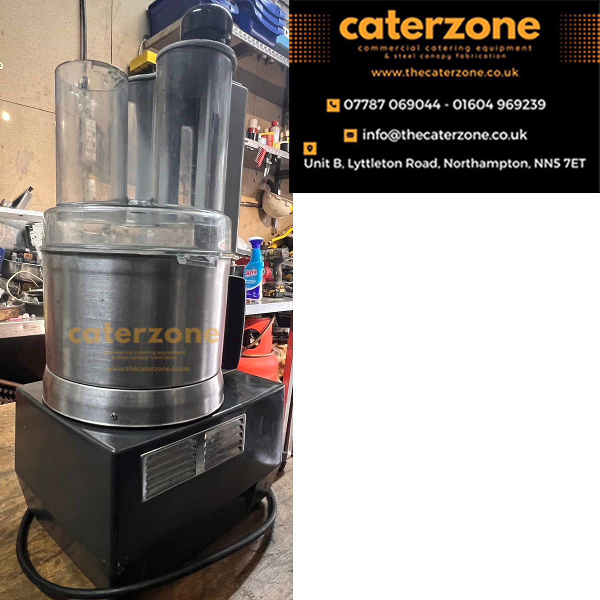 Robot Coupe R2 Cutter Mixer vegetable cutter– Fitted with Feed Tube Attachment-REFURBISHED