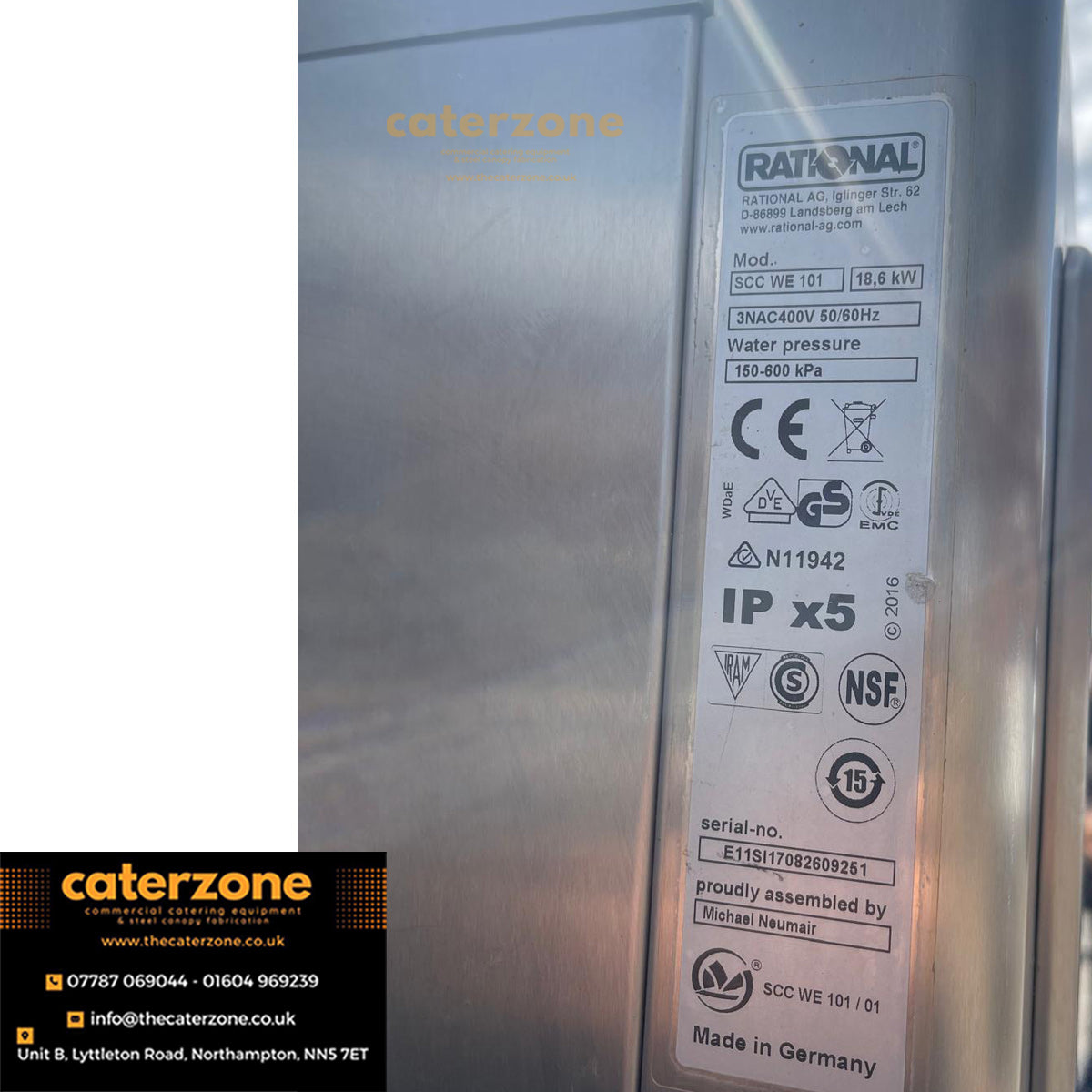Rational Combi Oven 10 Grid Electric with stand -Refurbished