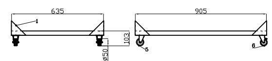 Commercial Pizza Prep Counter - 2-Door Saladette Support | 7003.0510