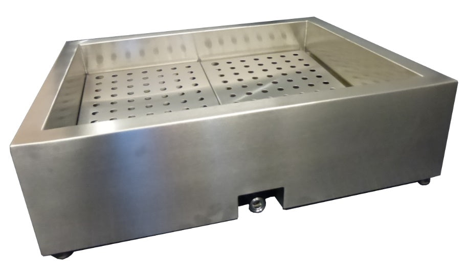 Premium Crushed Ice Bin with Incline Design - 1/1 GN Aisi 304 - Convenient Drain on Operating Side - Model 7013.2780