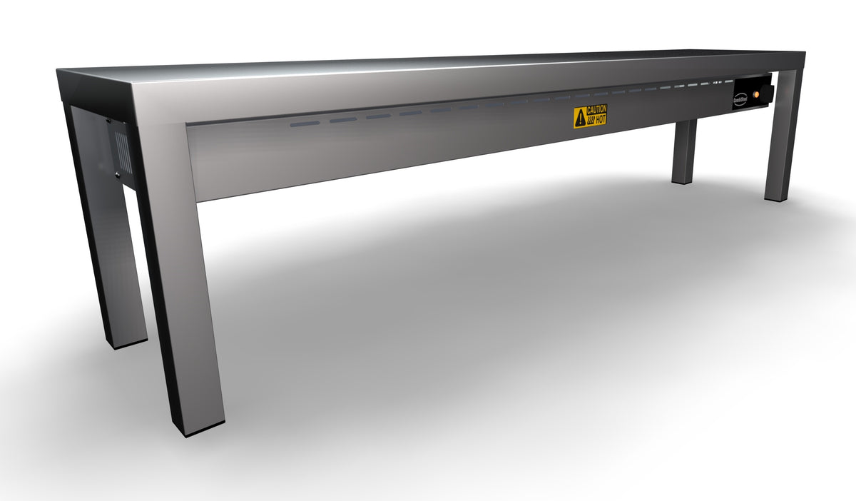 Commercial Shelving - Upgrade Your Kitchen with the 1400mm Single Ceramic Heated Overshelf – Featuring 4 Powerful 250W Elements