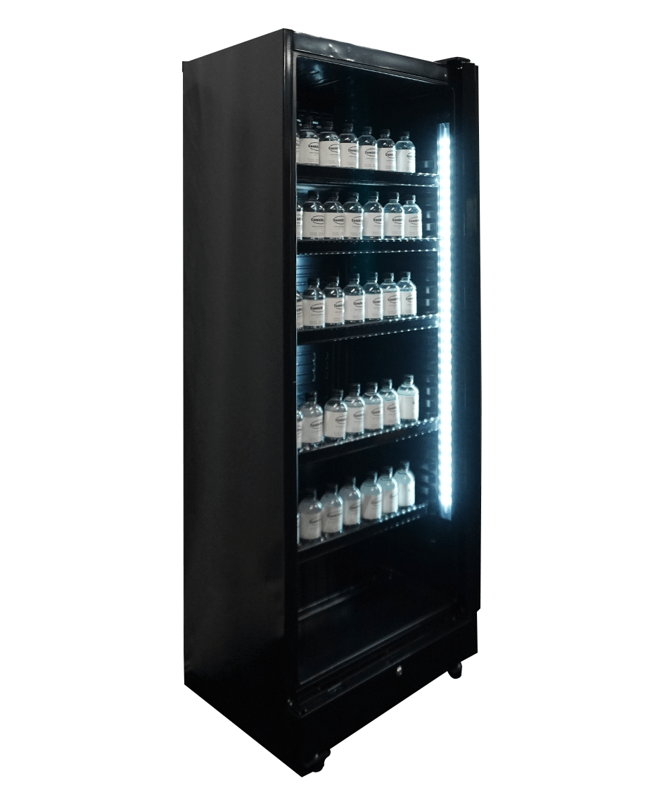 Commercial Catering Equipment - Refrigerator 1 Glass Door Black Sve 450 Bl