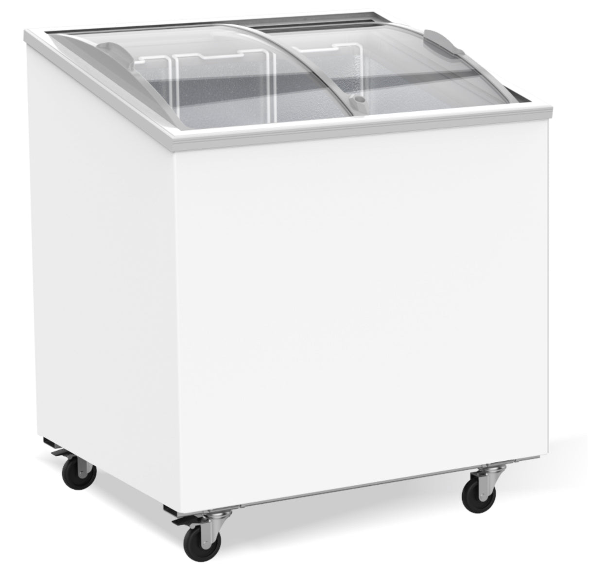 Stylish 198L Combisteel Chest Freezer with Elegant Glass Lid - Model 7151.1000