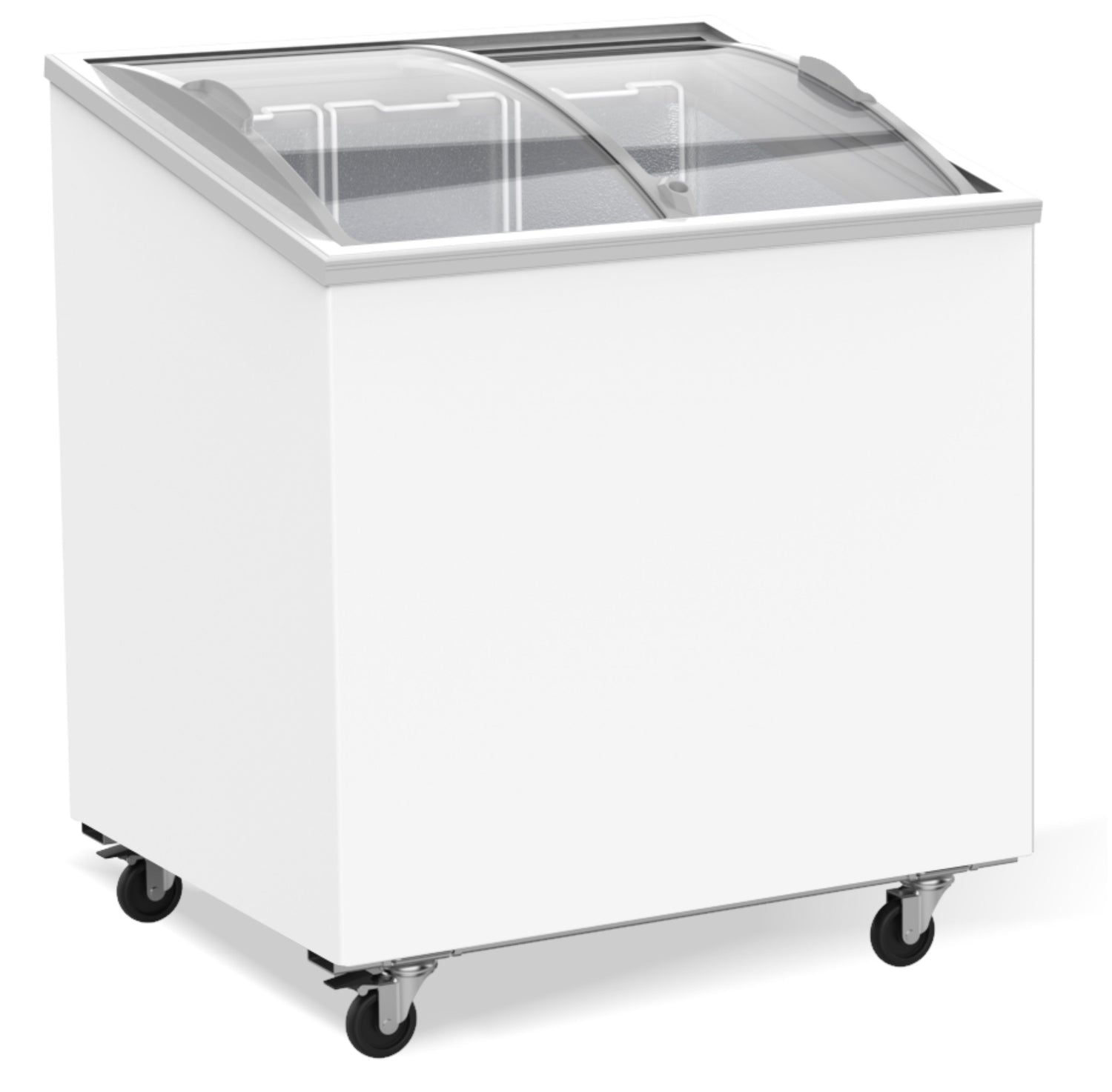 Stylish 198L Combisteel Chest Freezer with Elegant Glass Lid - Model 7151.1000