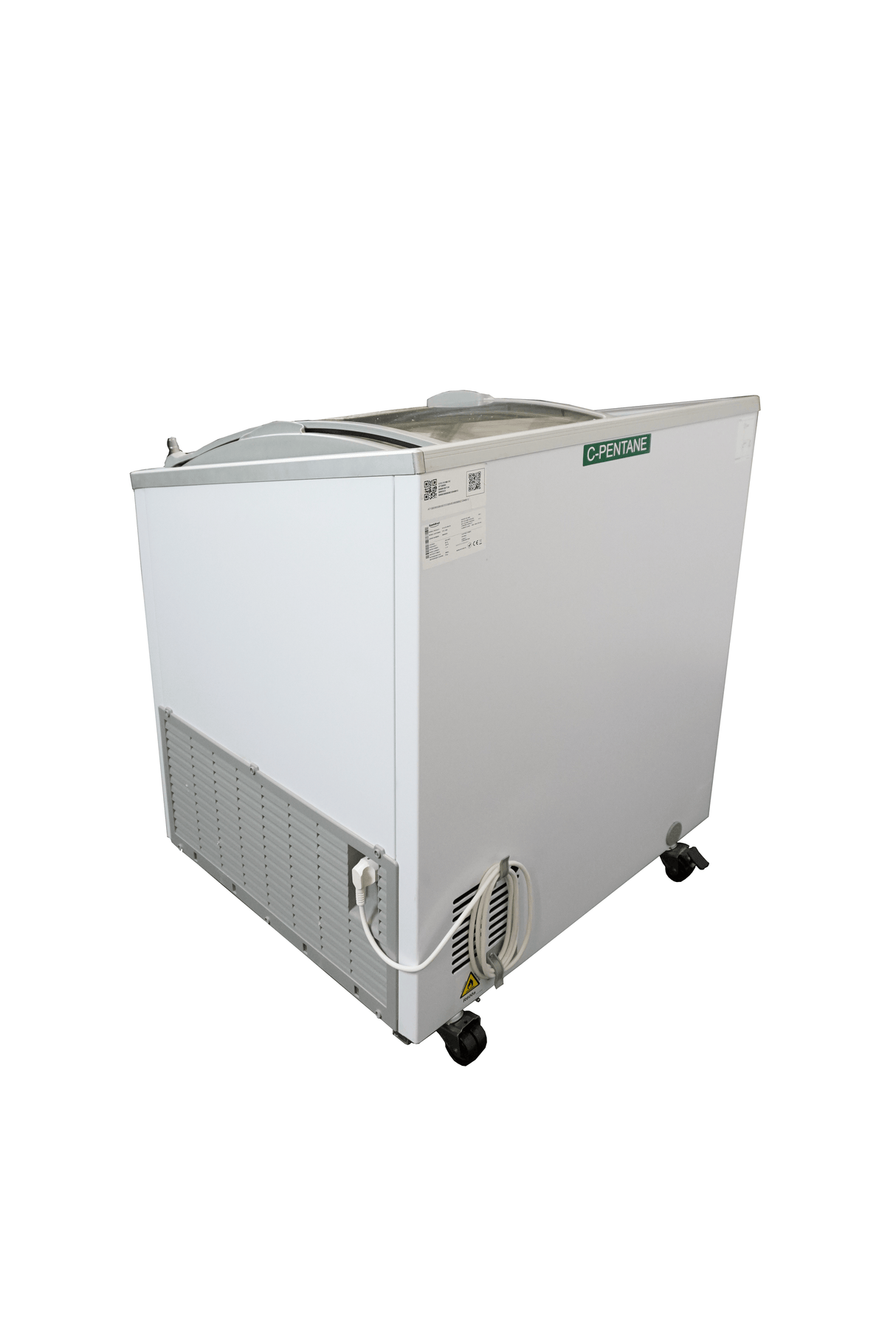 Stylish 198L Combisteel Chest Freezer with Elegant Glass Lid - Model 7151.1000