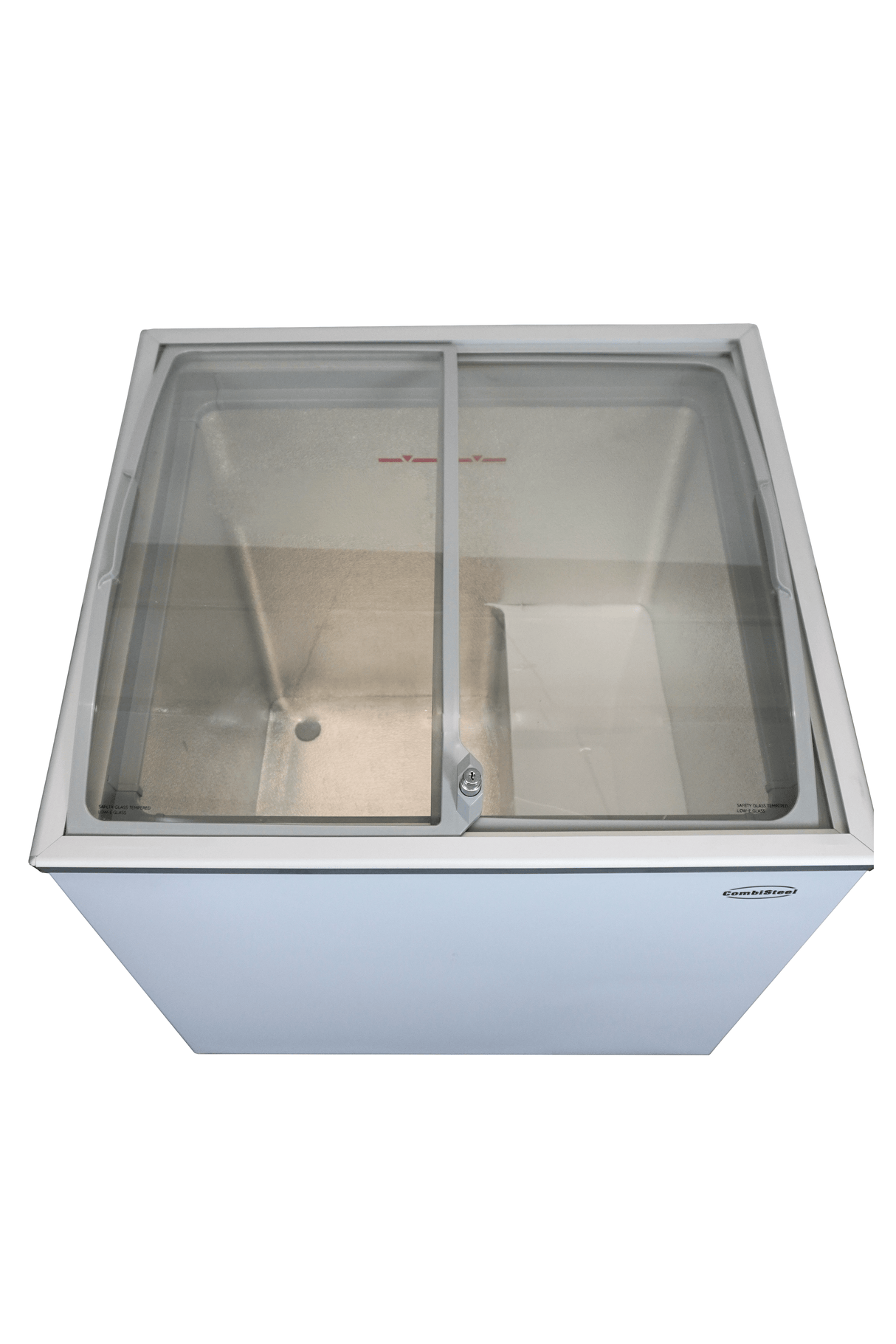 Stylish 198L Combisteel Chest Freezer with Elegant Glass Lid - Model 7151.1000