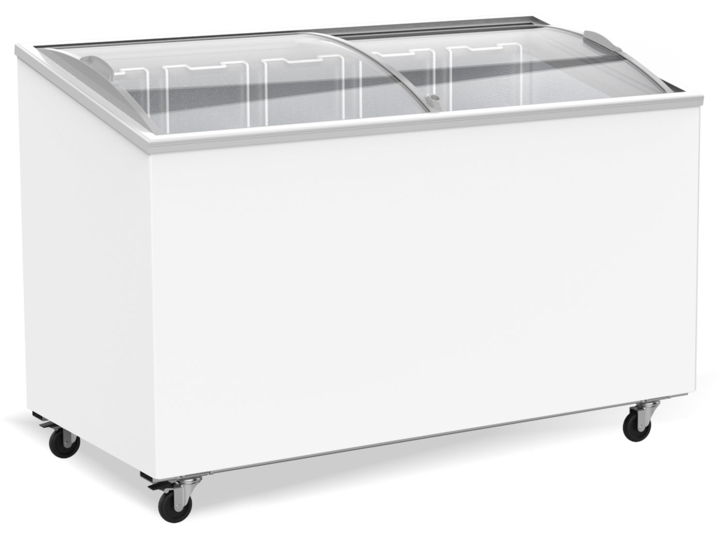 Sleek 397L Combisteel Glass-Covered Chest Freezer - Model 7151.1010