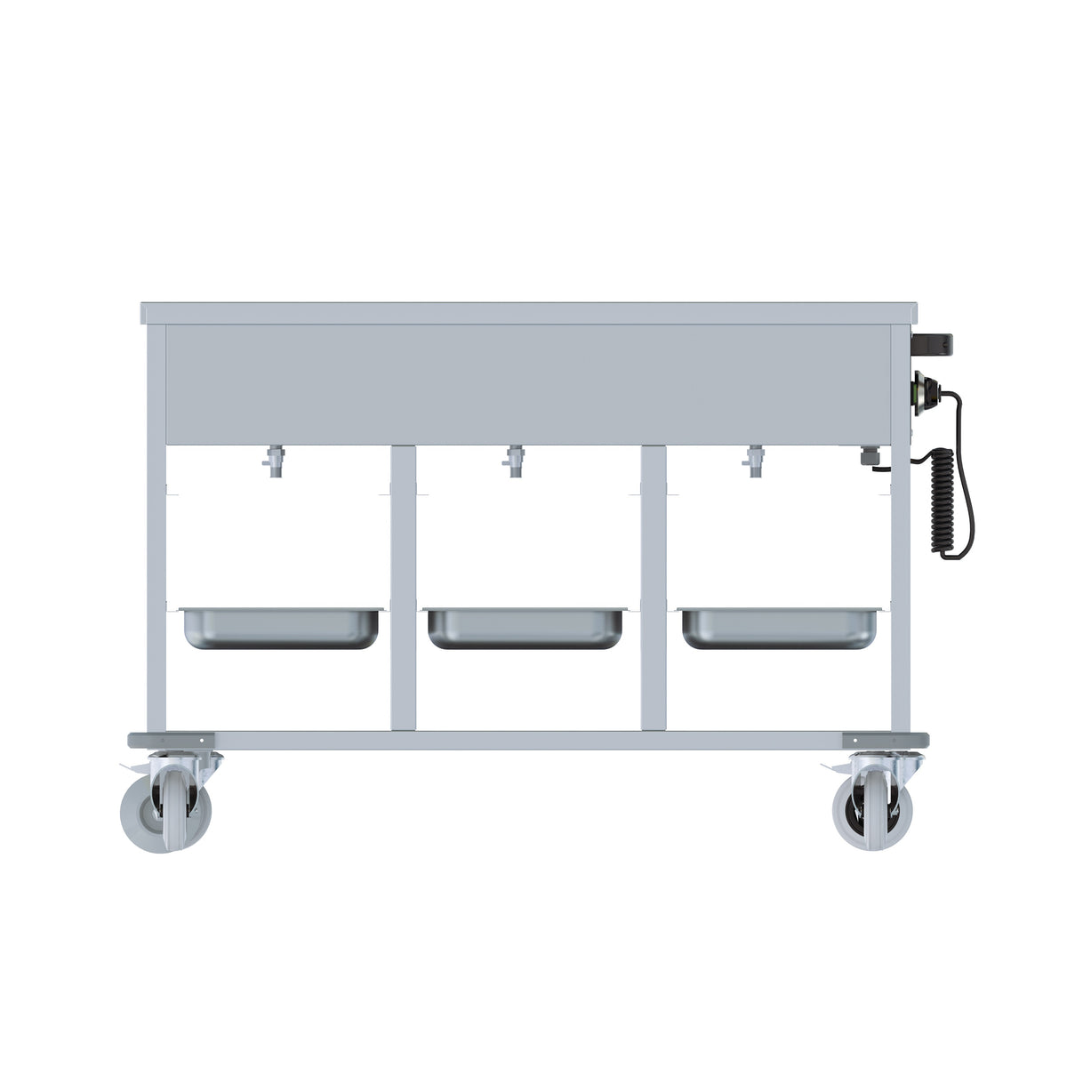Commercial Catering Equipment - Bain-marie Trolley 3/1.