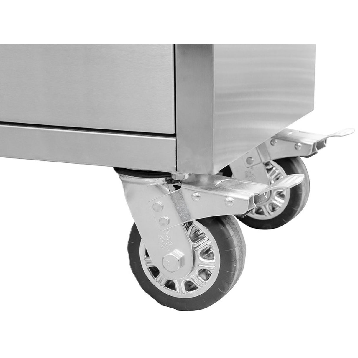 Heavy Duty Steel Rolling Tool Chest With Wooden Worktop 15 Drawers 1978x485x908mm Stainless Steel | 722038 Asilver