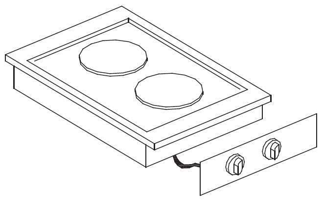 High-Performance Combisteel Electric Double Burner Range - Model 7266.0025