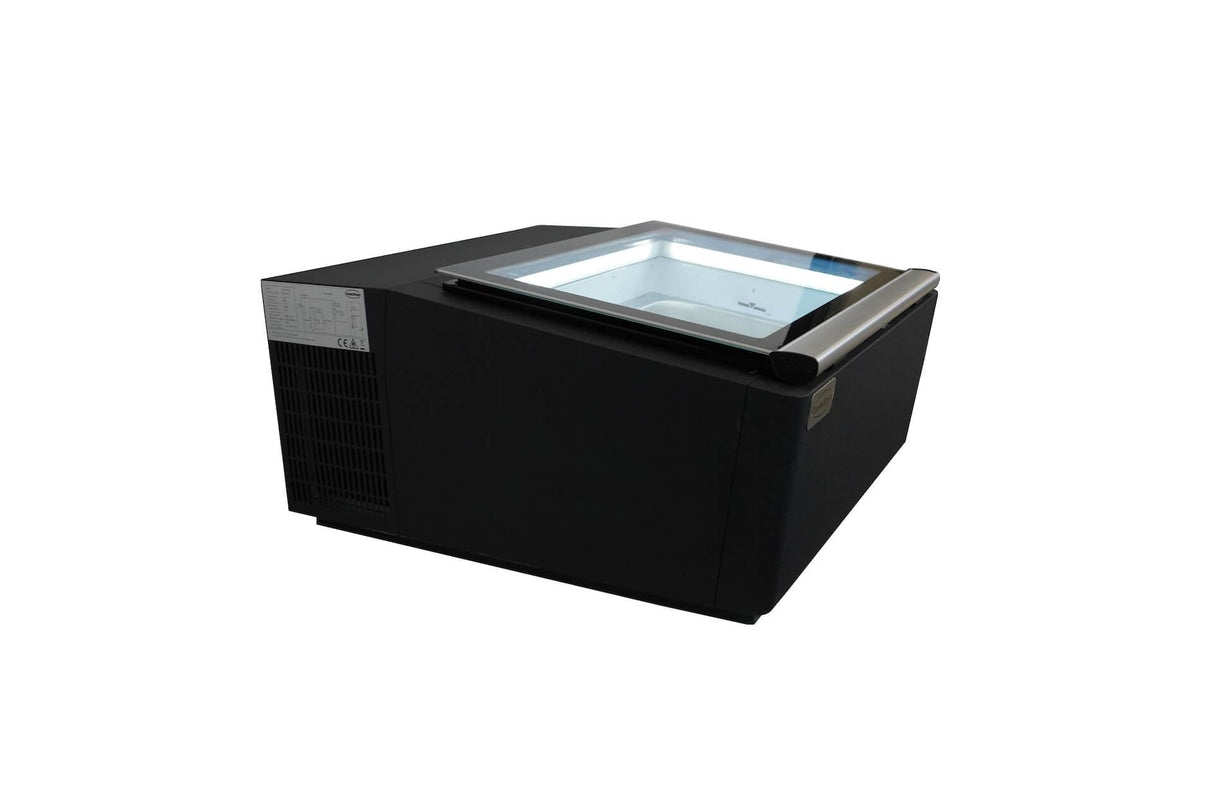 Sleek Combisteel Compact Ice Cream Display Freezer - Holds 3 x 5 Litres of Frozen Delights