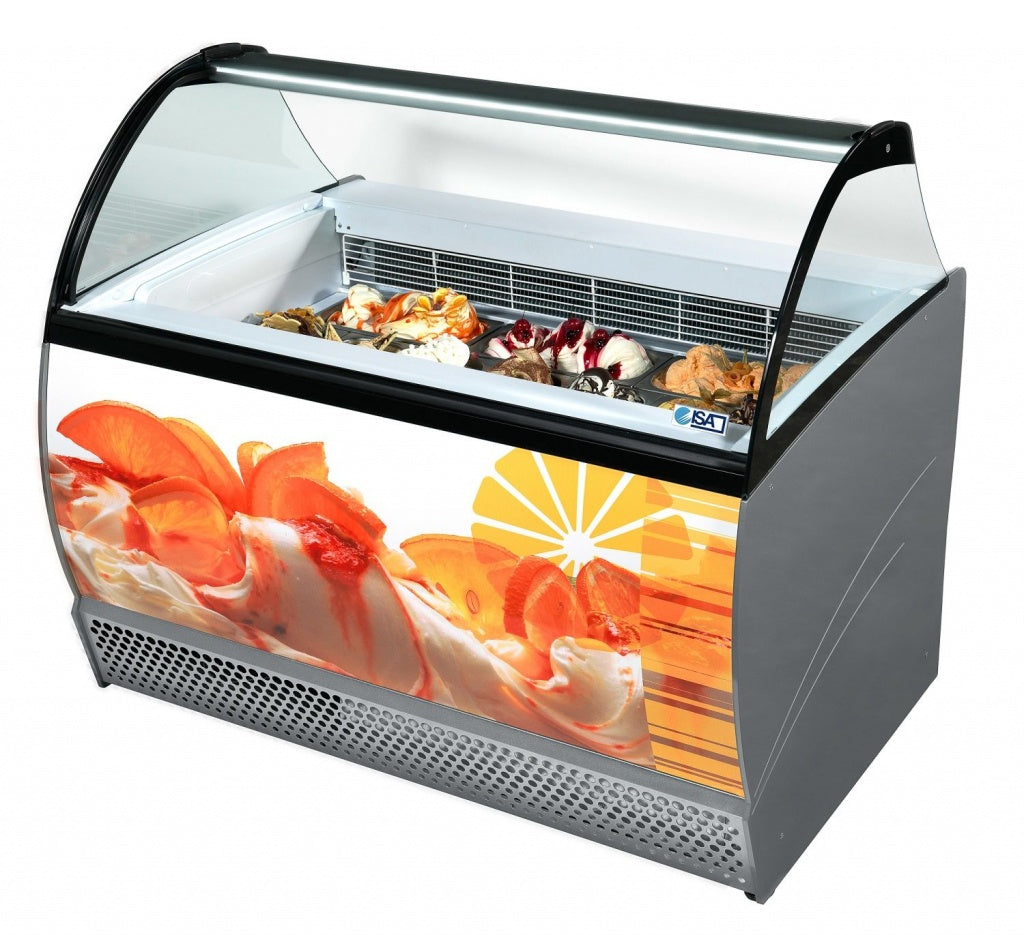 Isabella Ice Cream Display Freezer by Combisteel - Stylish and Spacious 13 x 5 Litre Design (Model: 7295.0025)