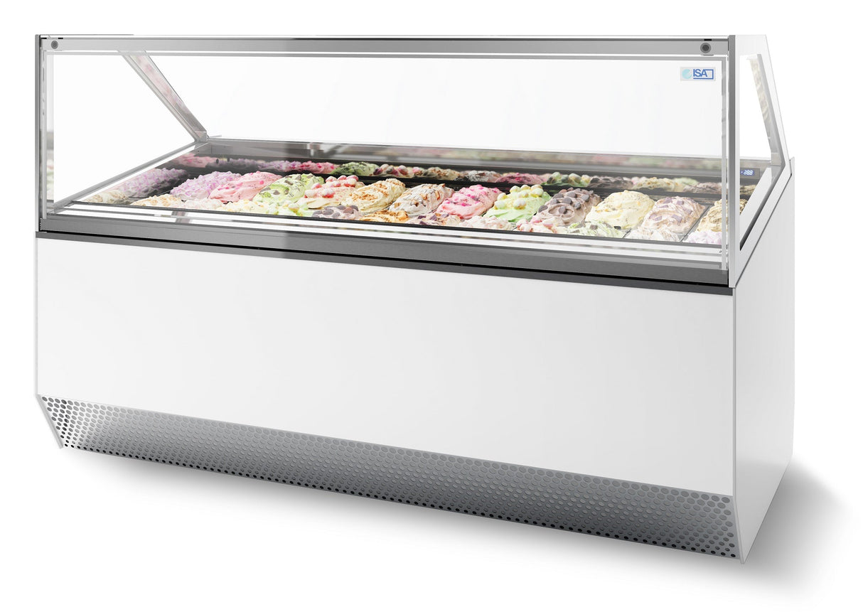 Stylish Combisteel Millennium 18 Ice Cream Display - Custom Transport Available