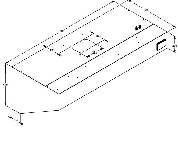 Upgrade Your Kitchen with the Combisteel 1600mm Stainless Steel Wall-Mounted Extraction Hood - Complete Unit