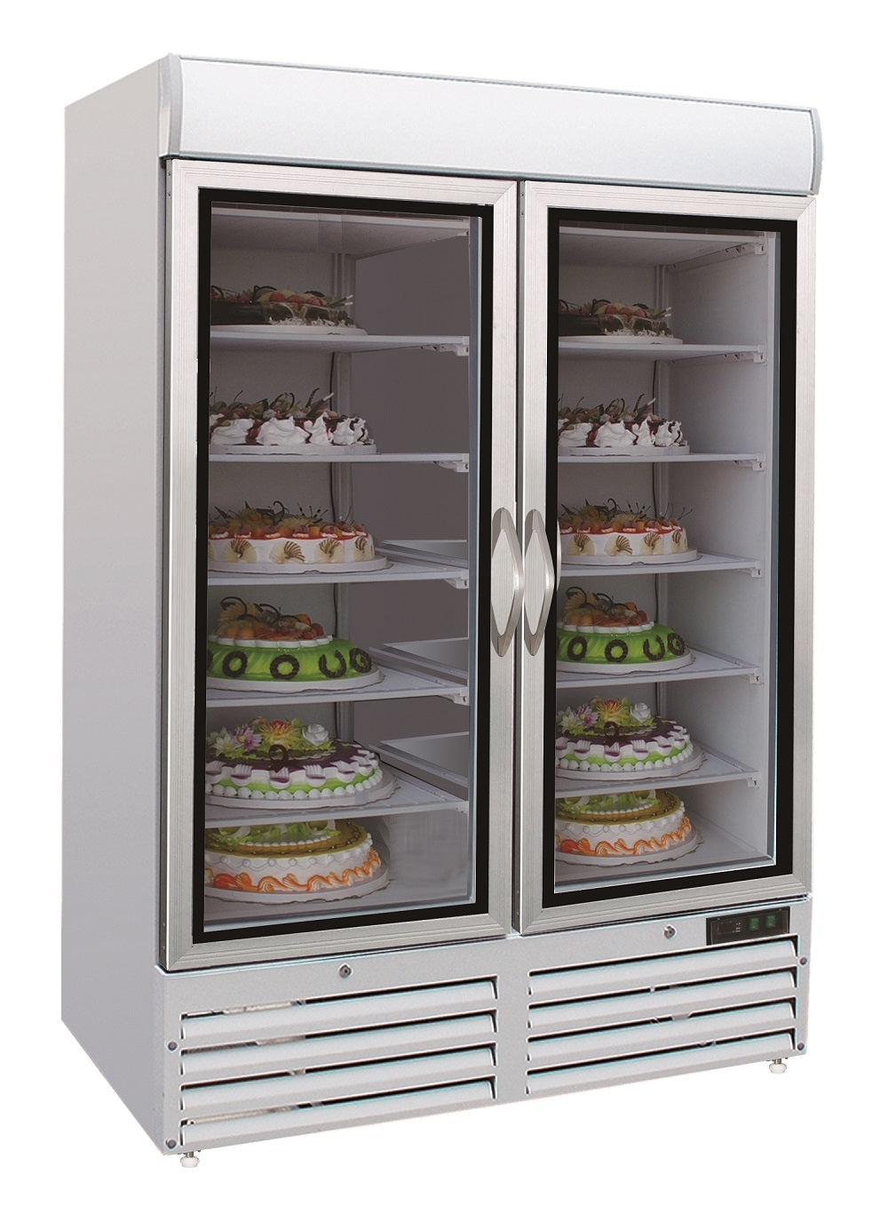Sleek Combisteel Double Glass Door Freezer - Model 7450.0167