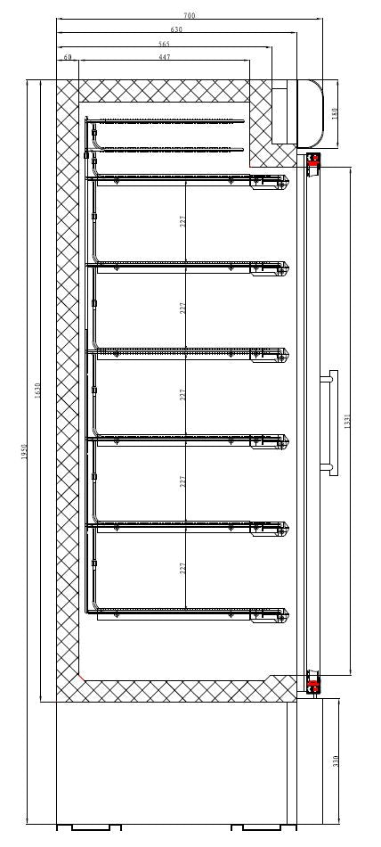 Sleek Combisteel Double Glass Door Freezer - Model 7450.0167