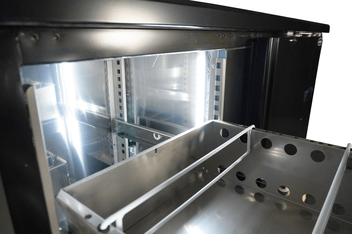 Combisteel Barcooler Black 1 Door And 4 Drawers