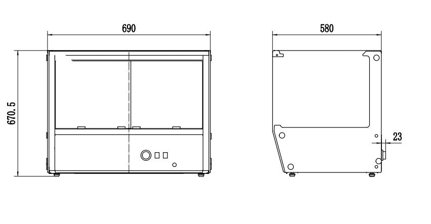 Combisteel 174L Hot Display Case - Elevate Your Food Presentation
