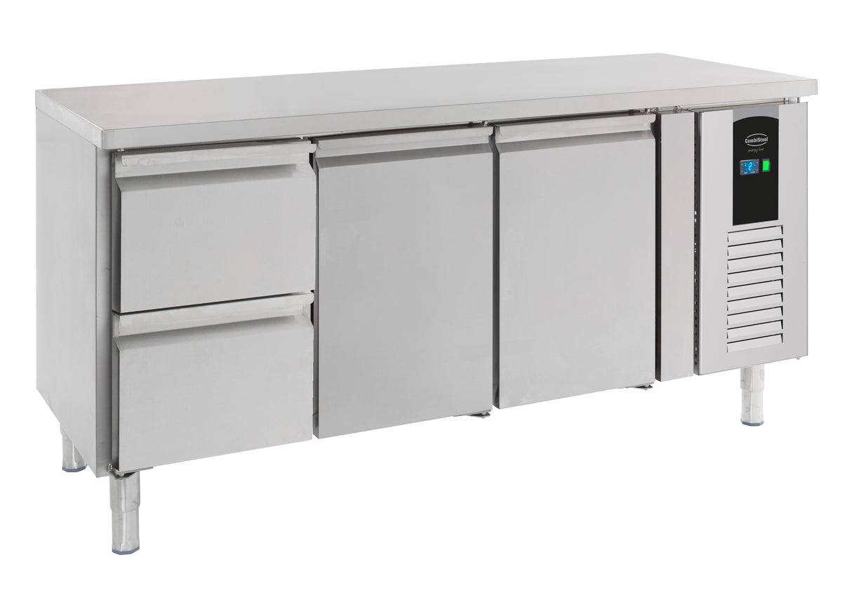 Commercial Refrigerated Counter - 700 Refrigerated Counter 2 Doors And 2 Drawers Energy Line