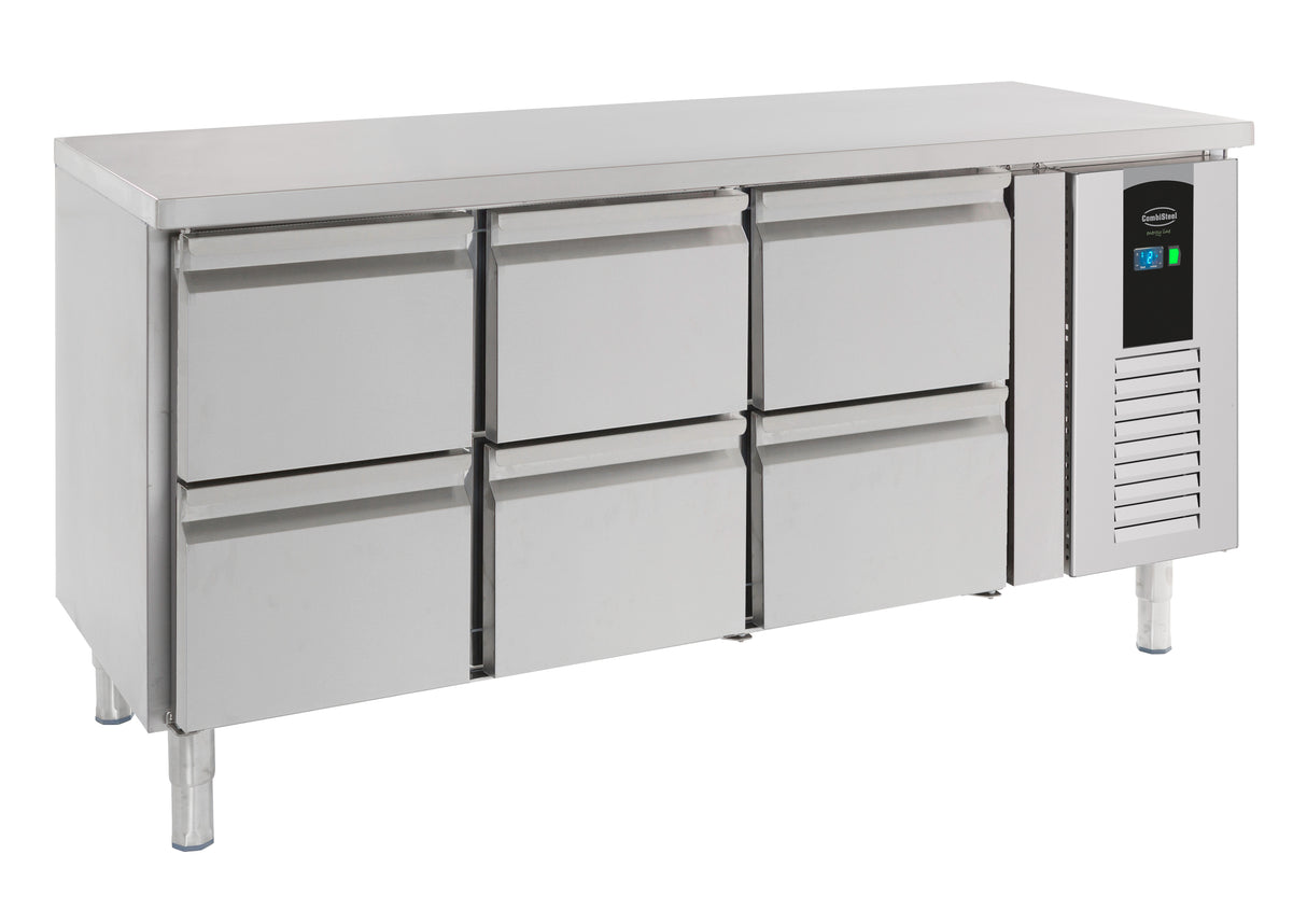 700 Refrigerated Counter 6 Drawers Energy Line