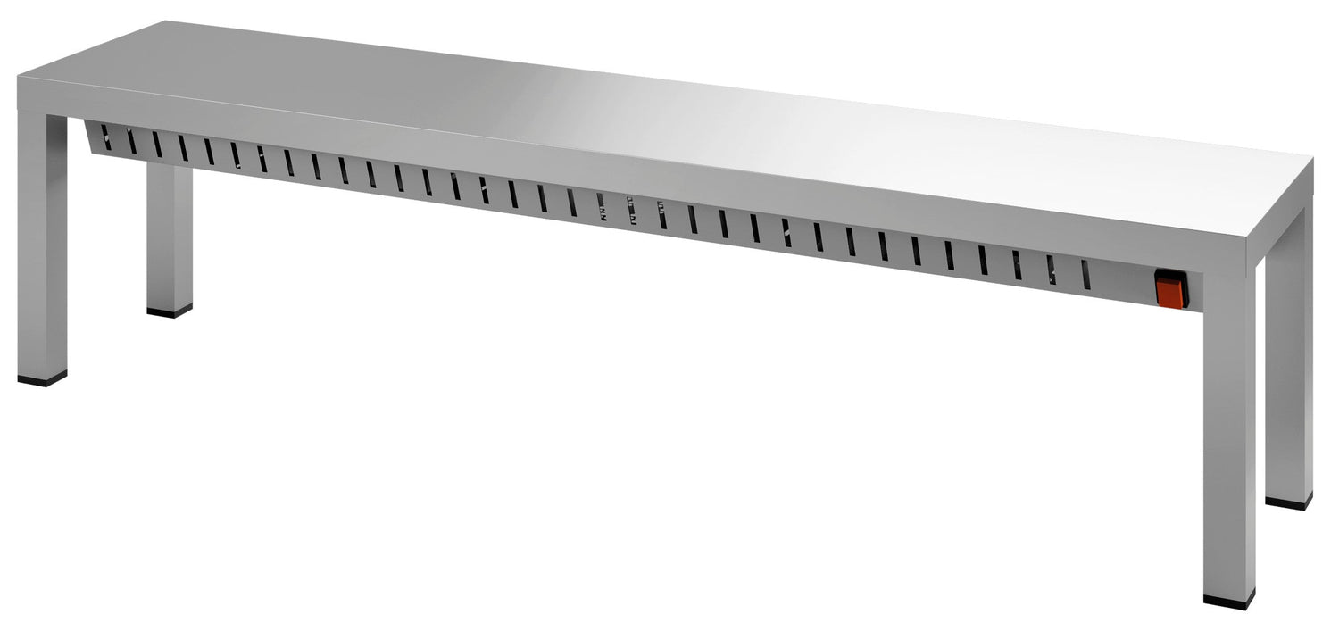 Efficient Combisteel Halogen Heated Overshelf - 2000W, 1 Level Convenience