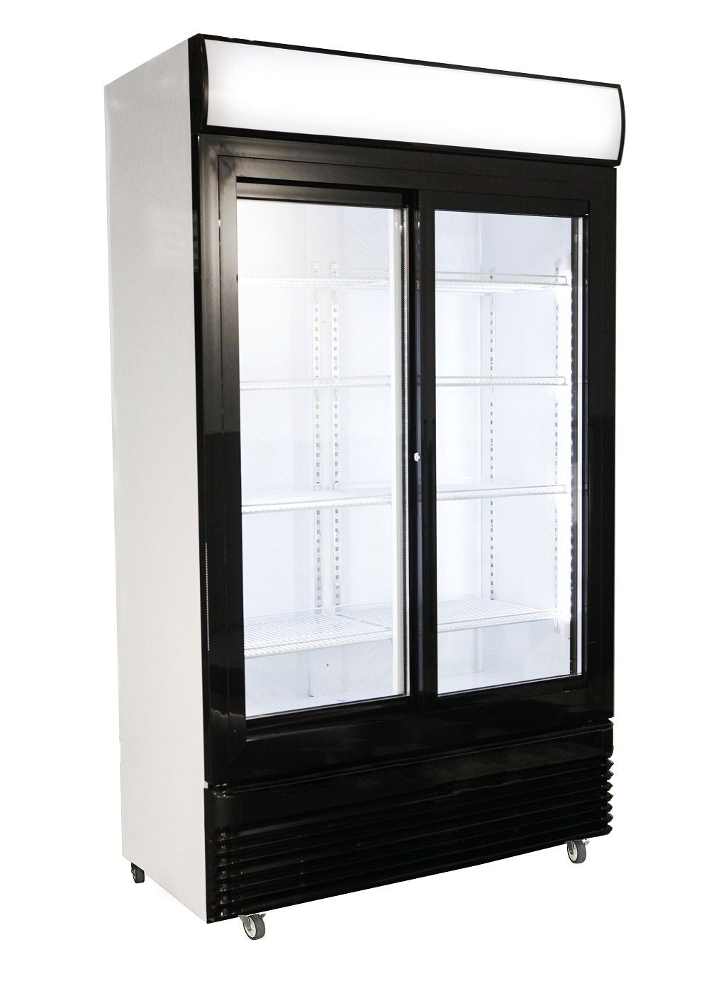 Enhance Your Business with the Combisteel 780L Double Sliding Glass Door Fridge Merchandiser - 780L Capacity