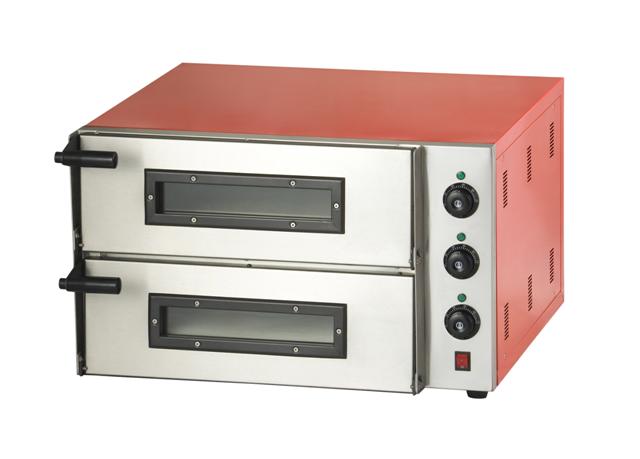 Elevate Your Pizza Game with the Combisteel Twin Deck Compact Pizza Oven - Perfect for 8 x 10 Inch Pies