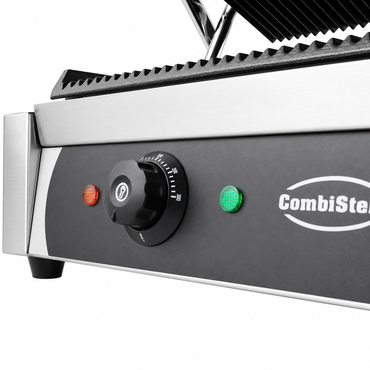 Commercial Catering Equipment - Versatility with the Large Twin Contact Grill - Ribbed Top and Bottom Design